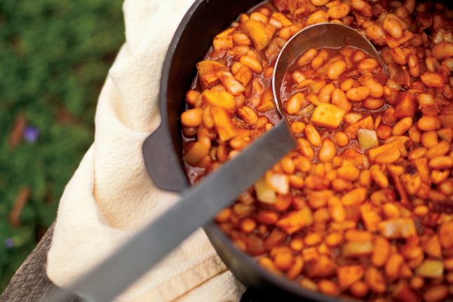 Maple Apple Baked Beans
