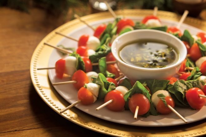 Mini Caprese Salad Kabobs