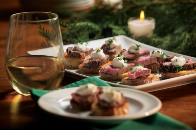 Steak and Potatoes Crostini