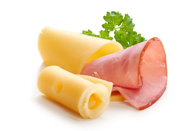 ham and cheese rollup