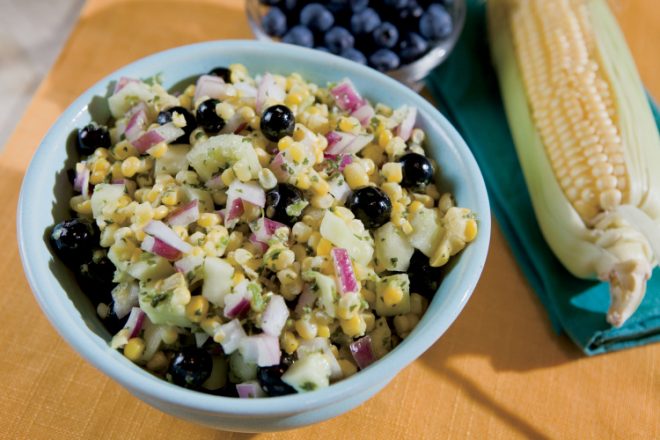Corn and Blueberry Salad