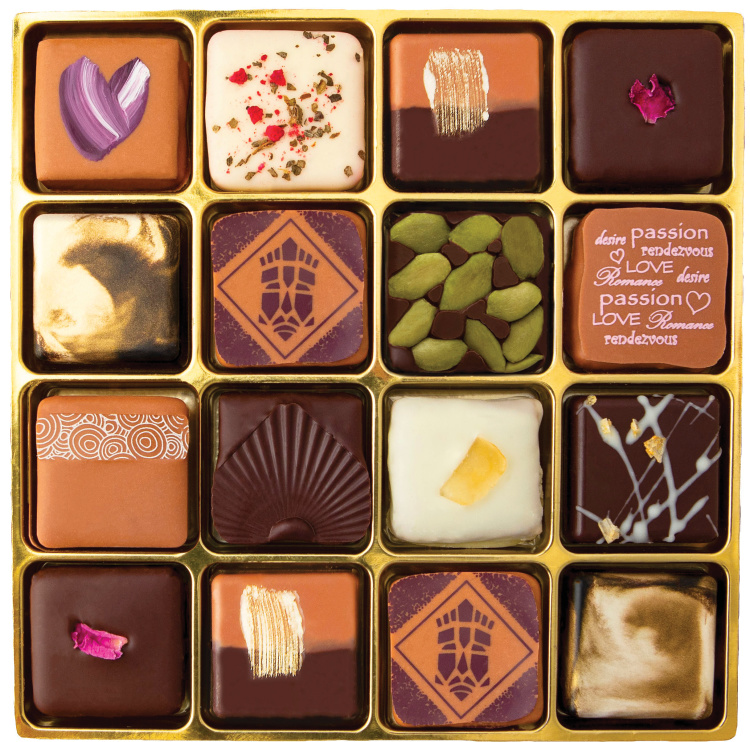 A variety of chocolates from DeBrand Fine Chocolates